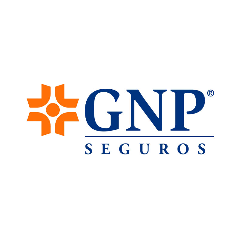 Logo GNP Seguros con D2C